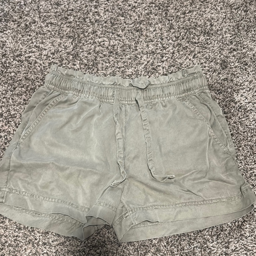 Women's Casual Green Shorts